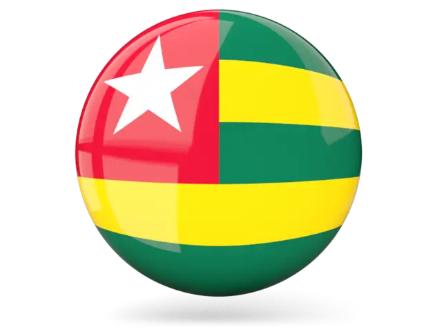 Round Flag of Togo
