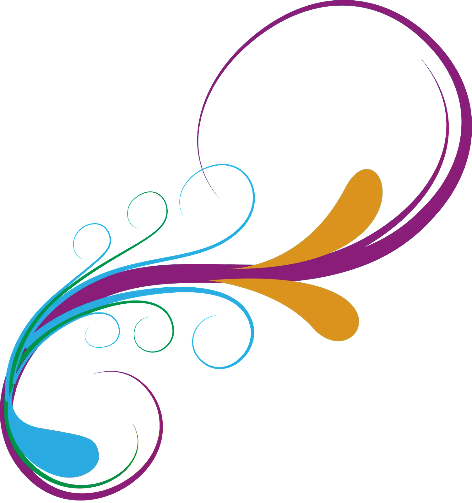 Colorful Abstract Swirl Artwork