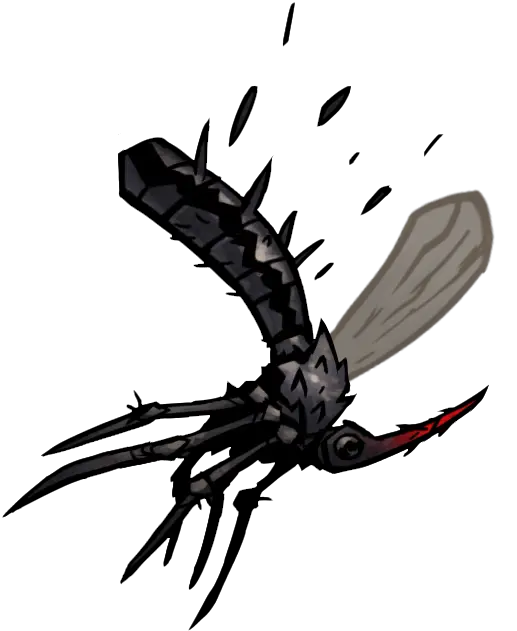 Spiky Cartoon Mosquito Illustration