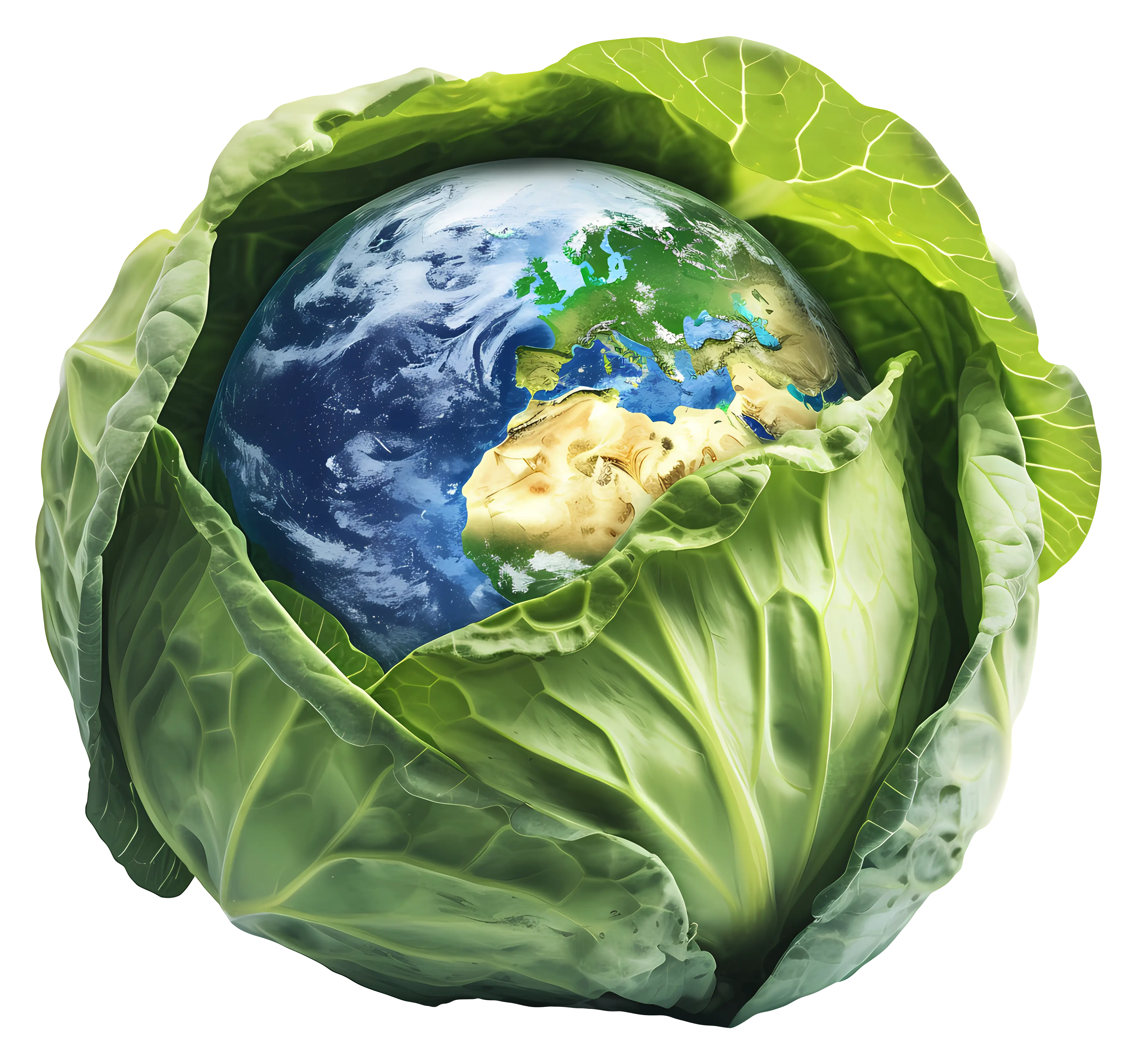 Earth Wrapped in Cabbage