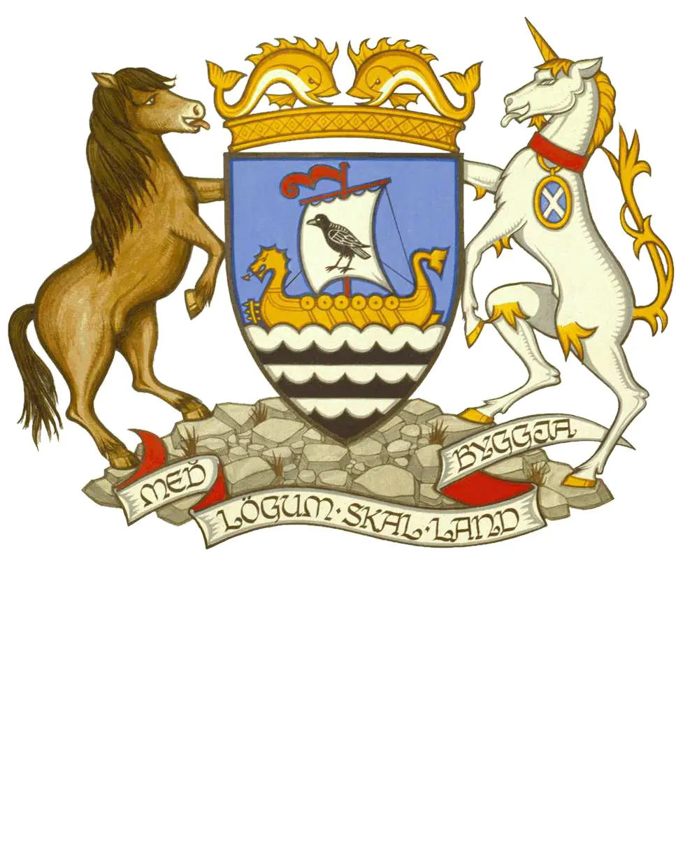 Coat of Arms with Horse and Unicorn