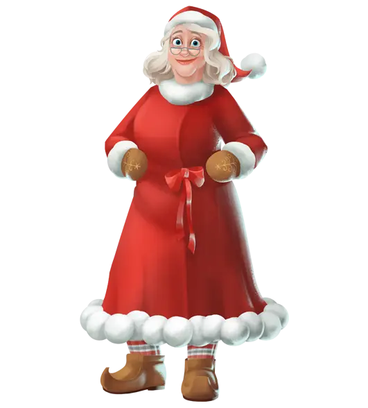 Mrs. Claus in Red Dress