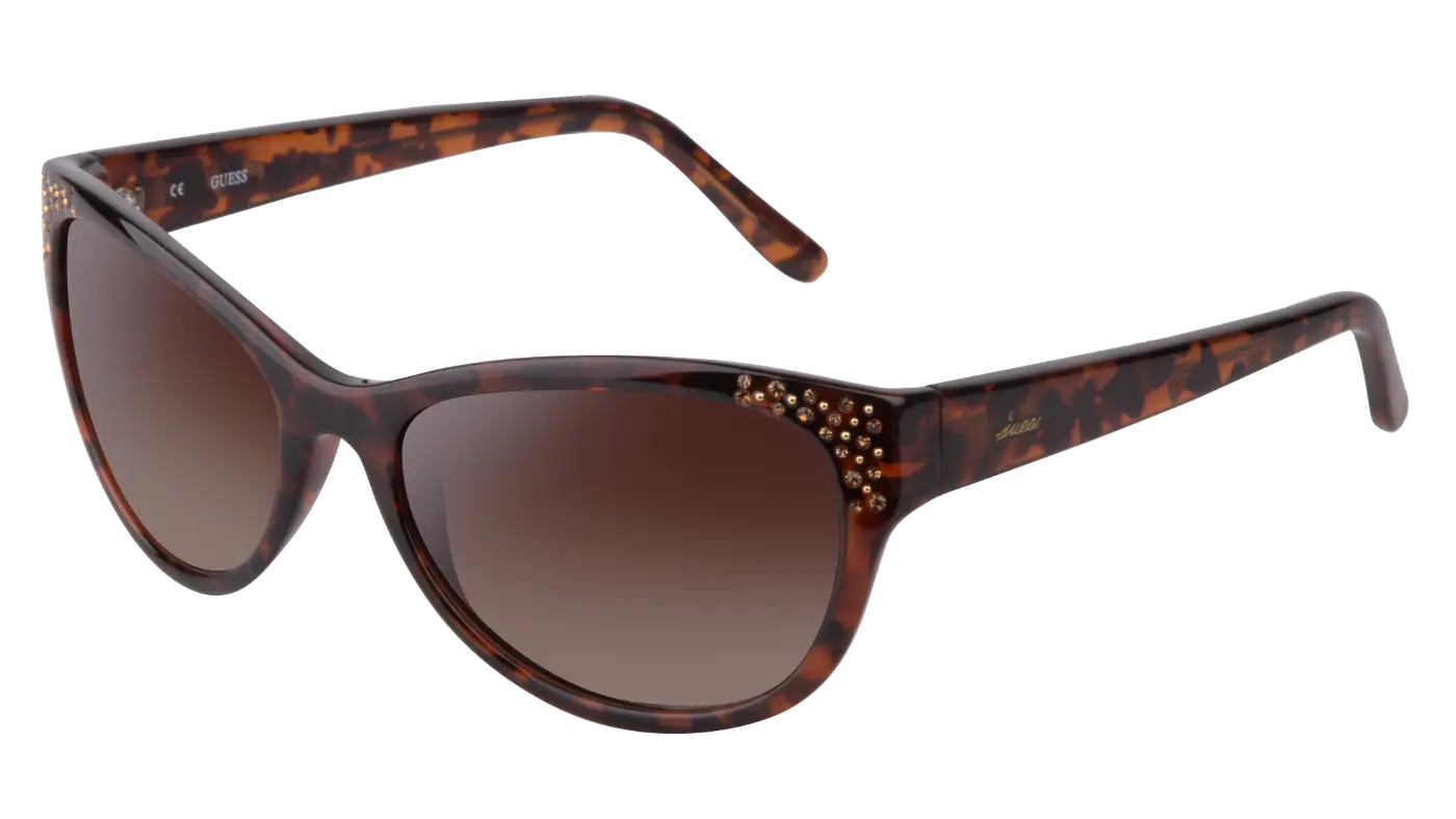 Tortoise-Shell Sunglasses with Brown Lenses