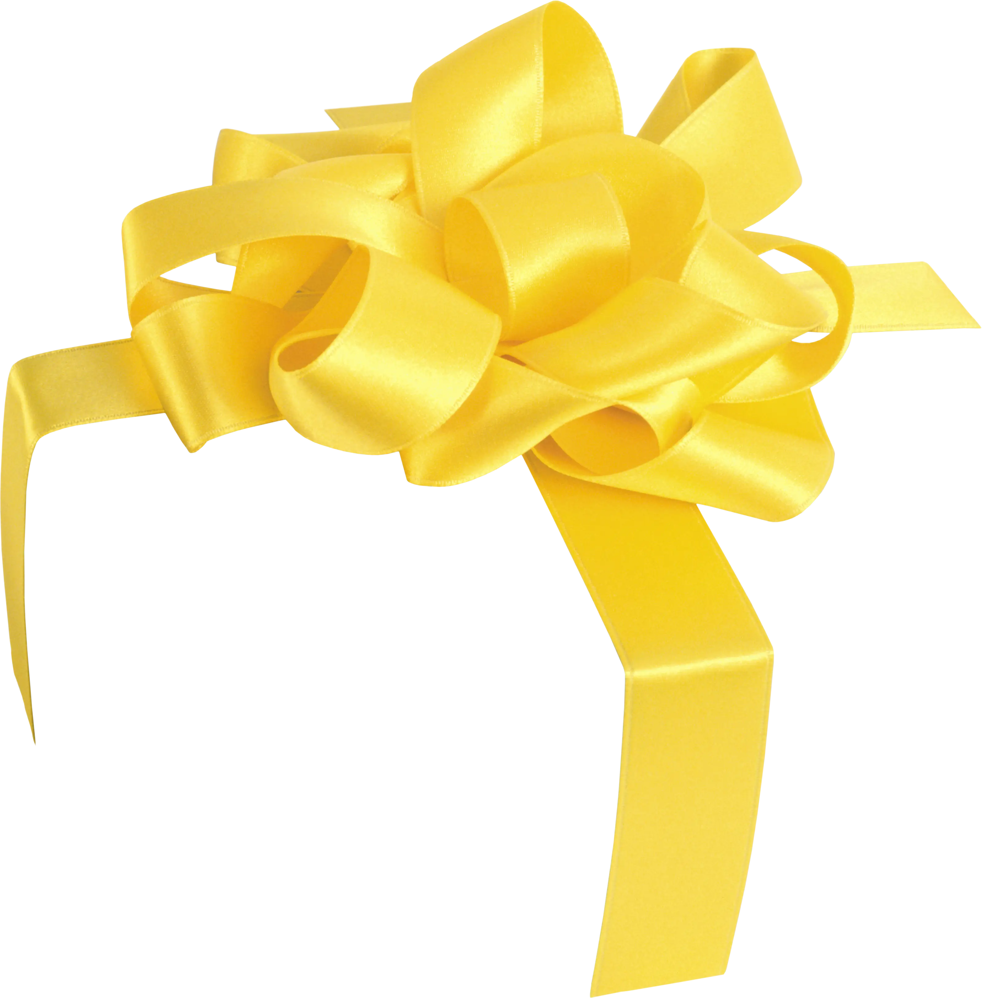 Yellow Ribbon Bow for Gift Decorations