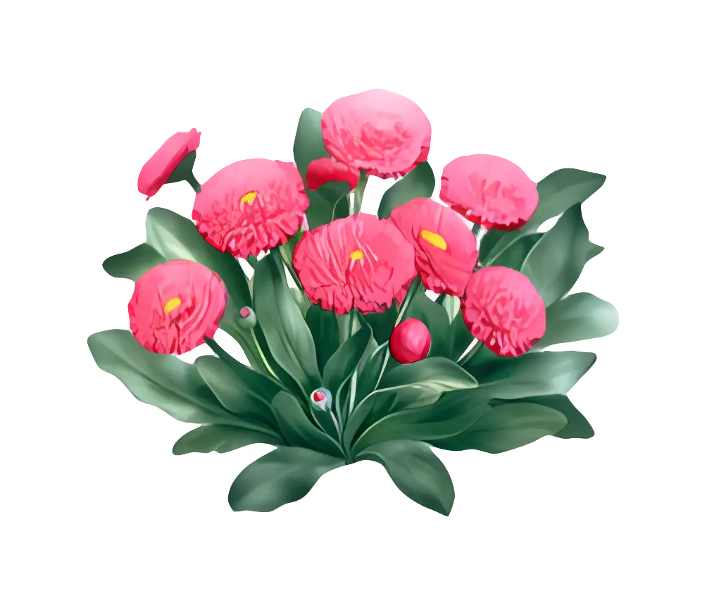 Beautiful Pink Flowers in Bloom