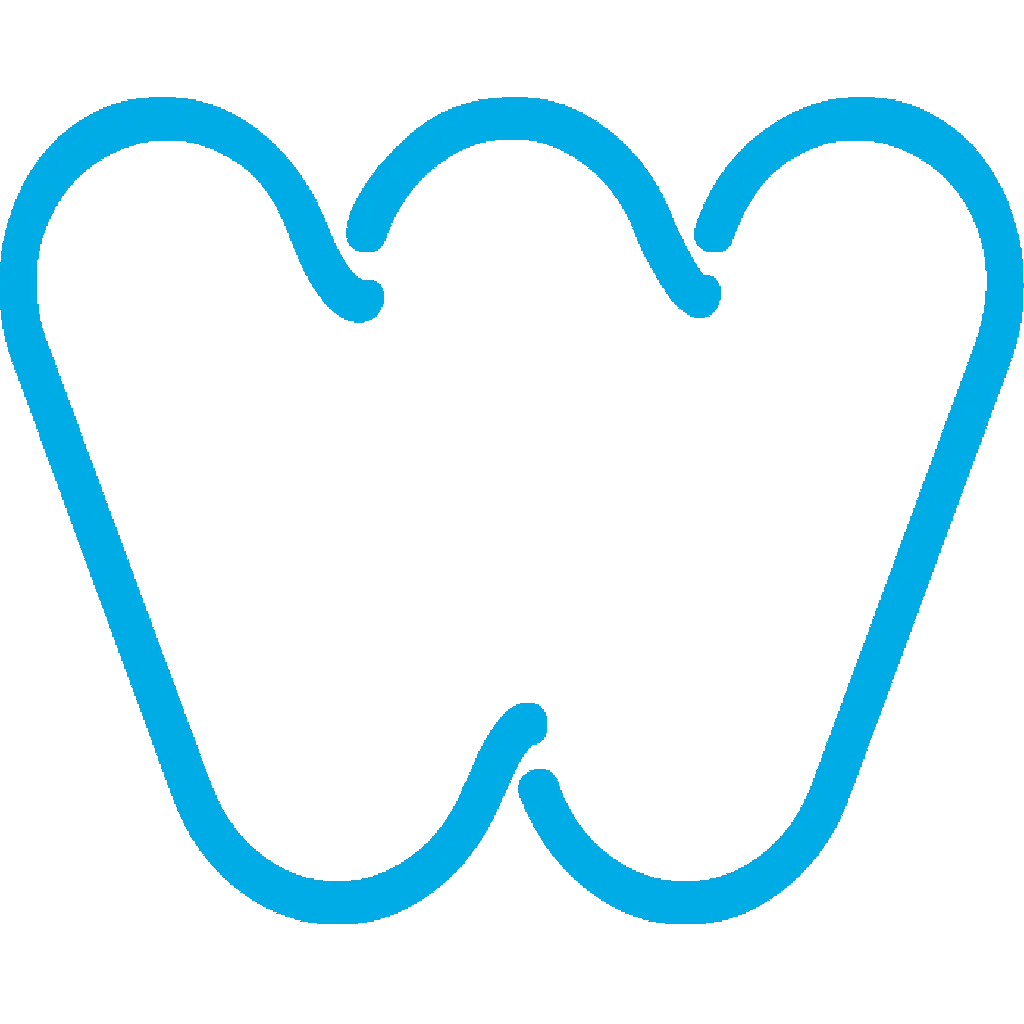Blue W Logo Design