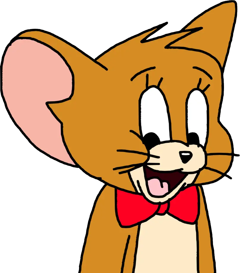 Cartoon Mouse with Red Bowtie