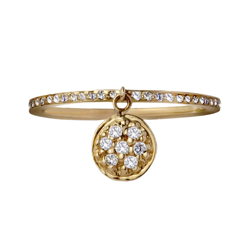 Golden Bracelet with Diamond-Studded Details