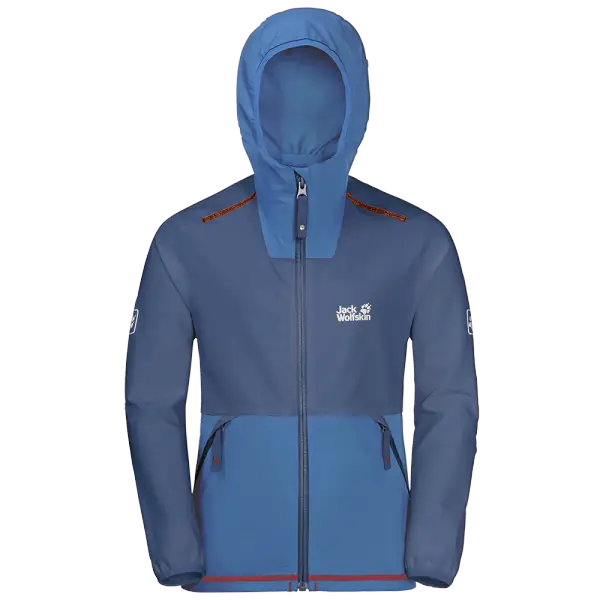 Blue Hooded Outdoor Jacket