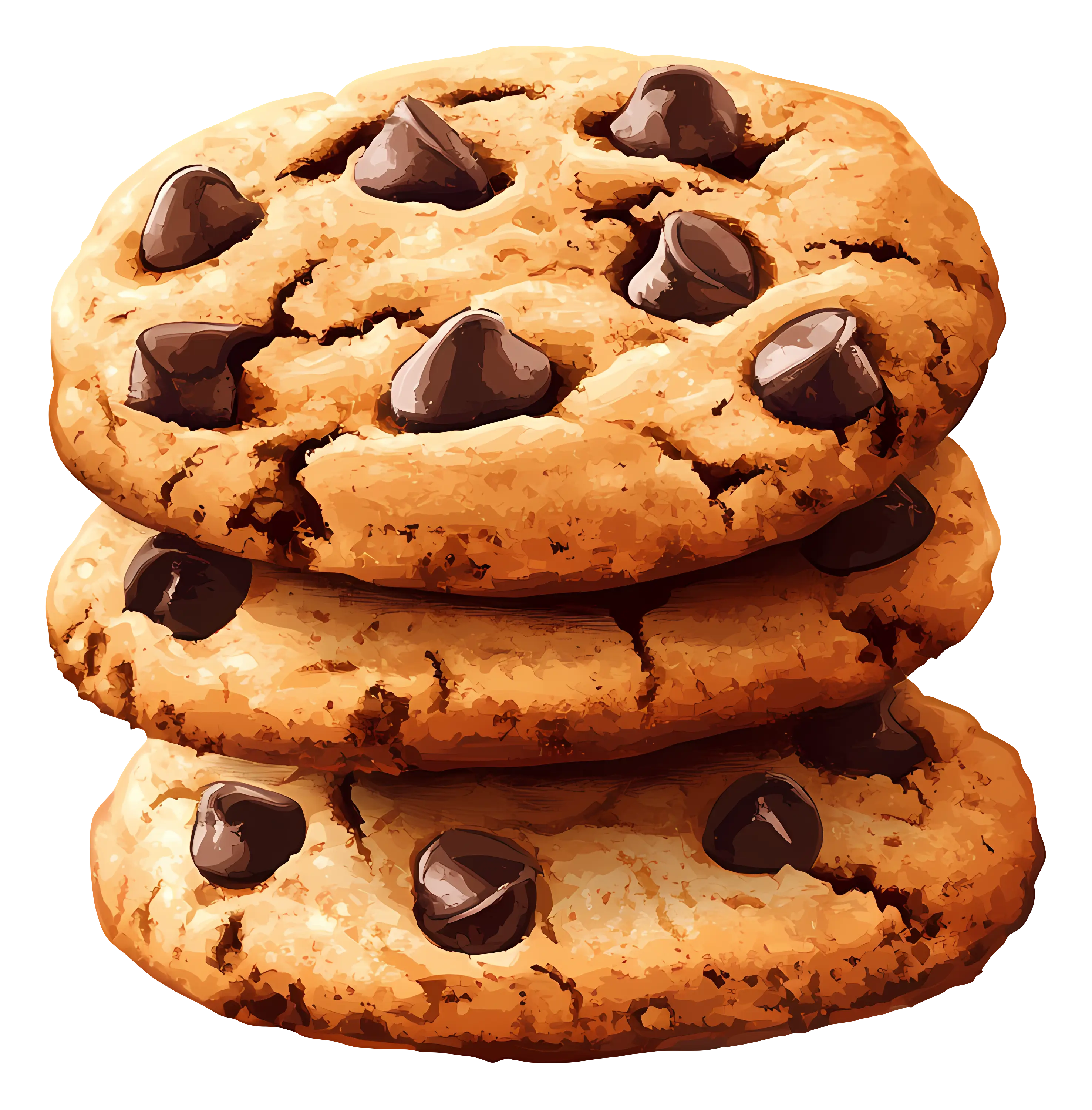Stack of Chocolate Chip Cookies