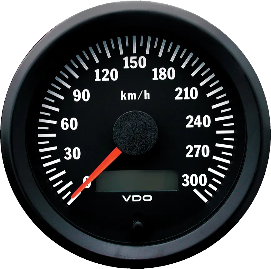 Black Speedometer for Measuring Speed