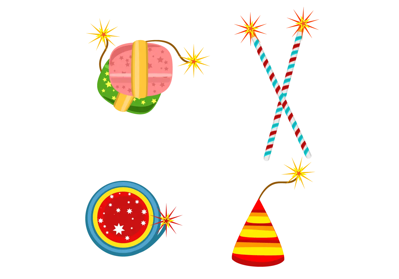 Colorful Firecrackers for Celebration