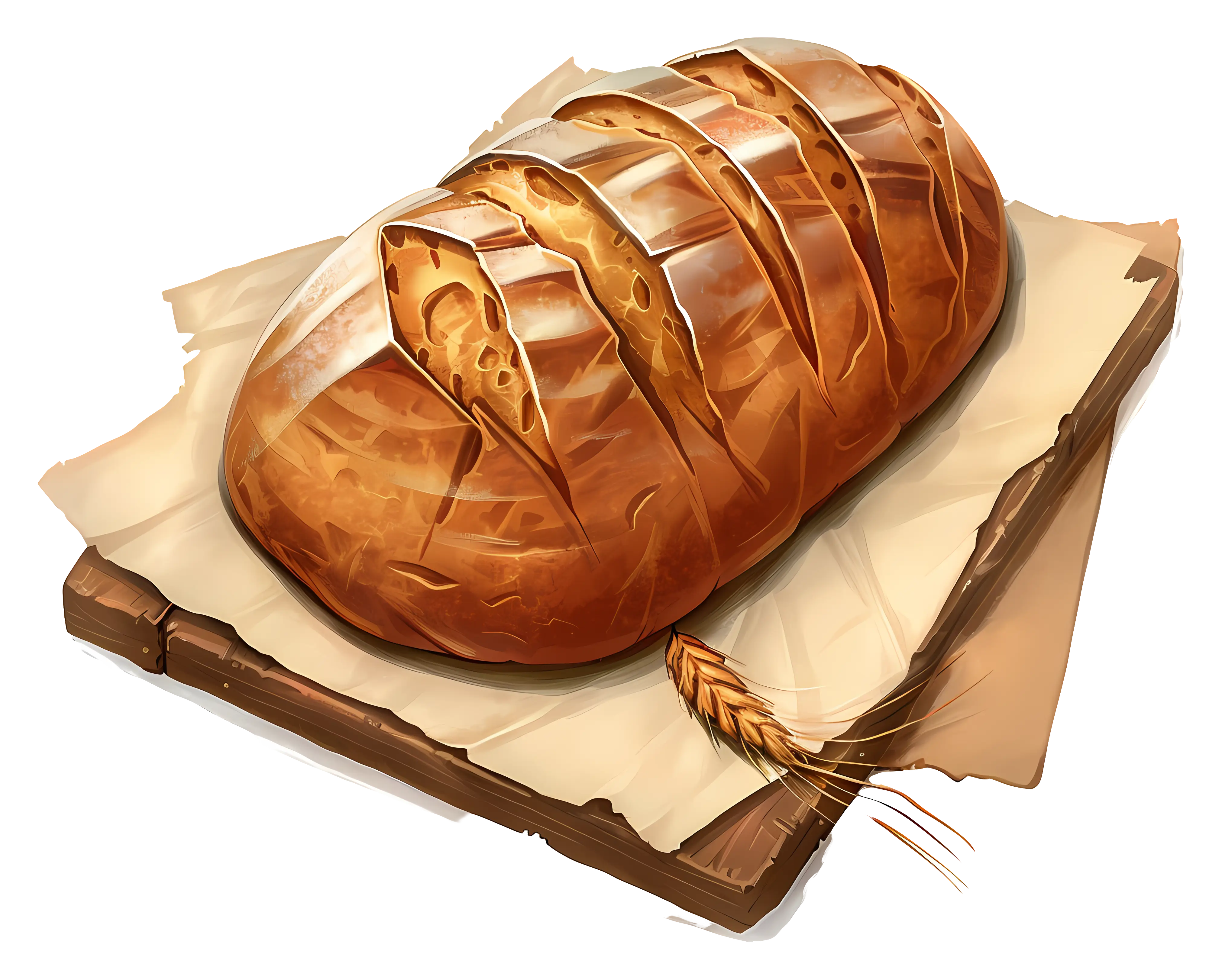 Freshly Baked Bread Loaf