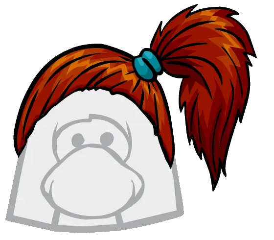 Ponytail Hairstyle Cartoon Clipart