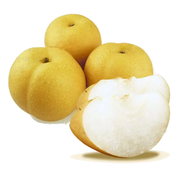 Sliced Asian Pear and Whole Pears