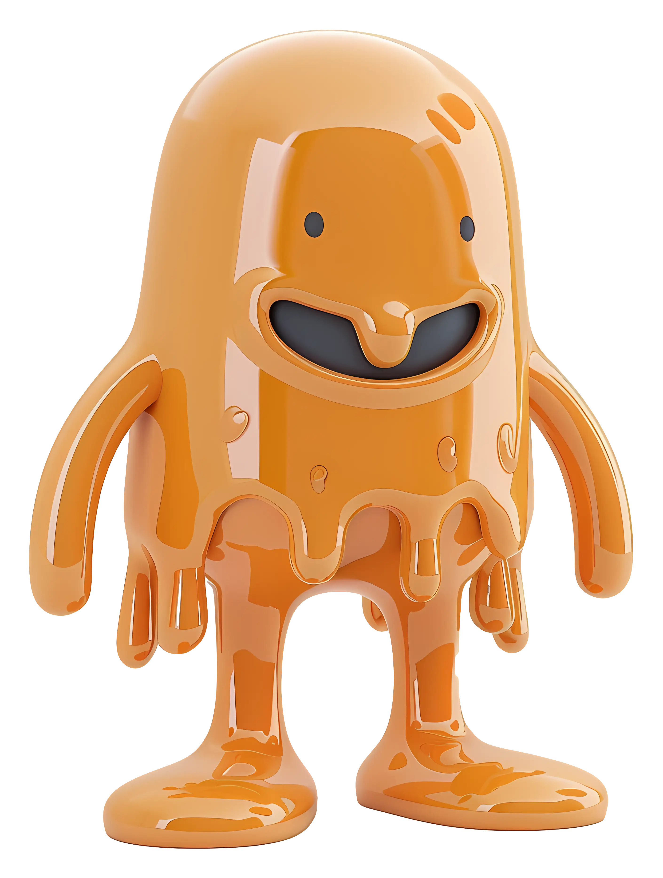 Cute Orange Blob Character