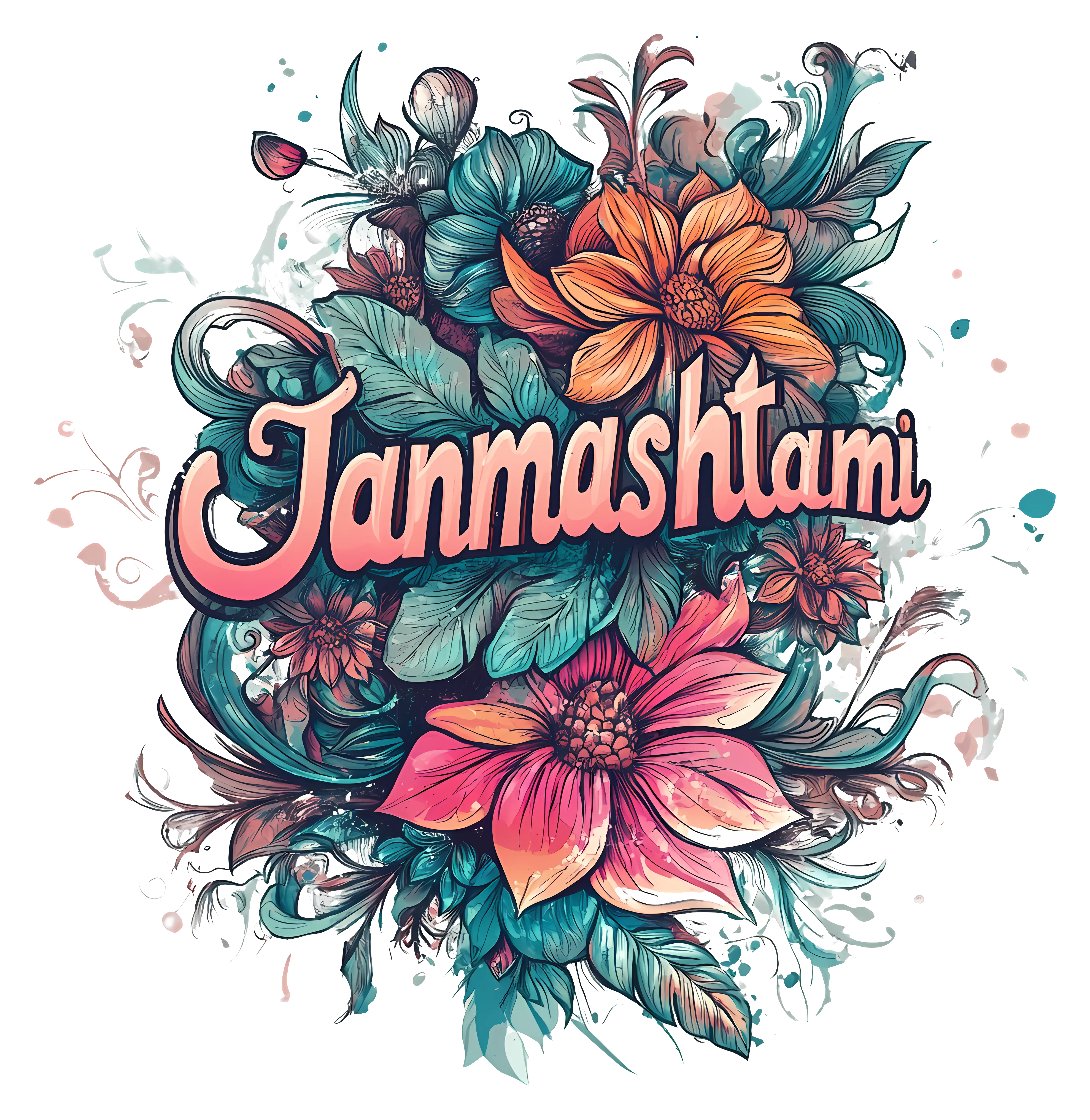 Colorful Janmashtami Flowers