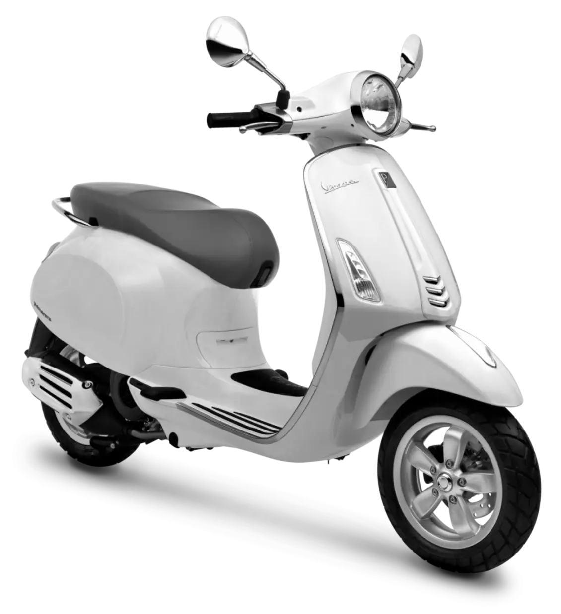 White Classic Scooter Design
