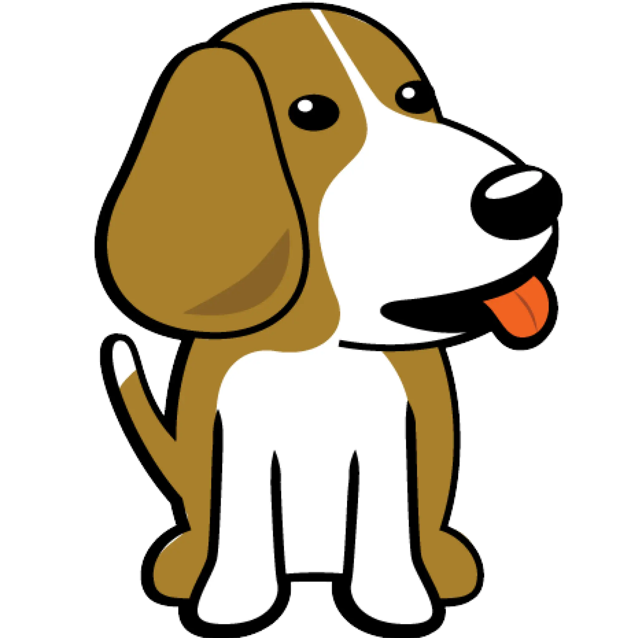 Cartoon Beagle Dog Illustration