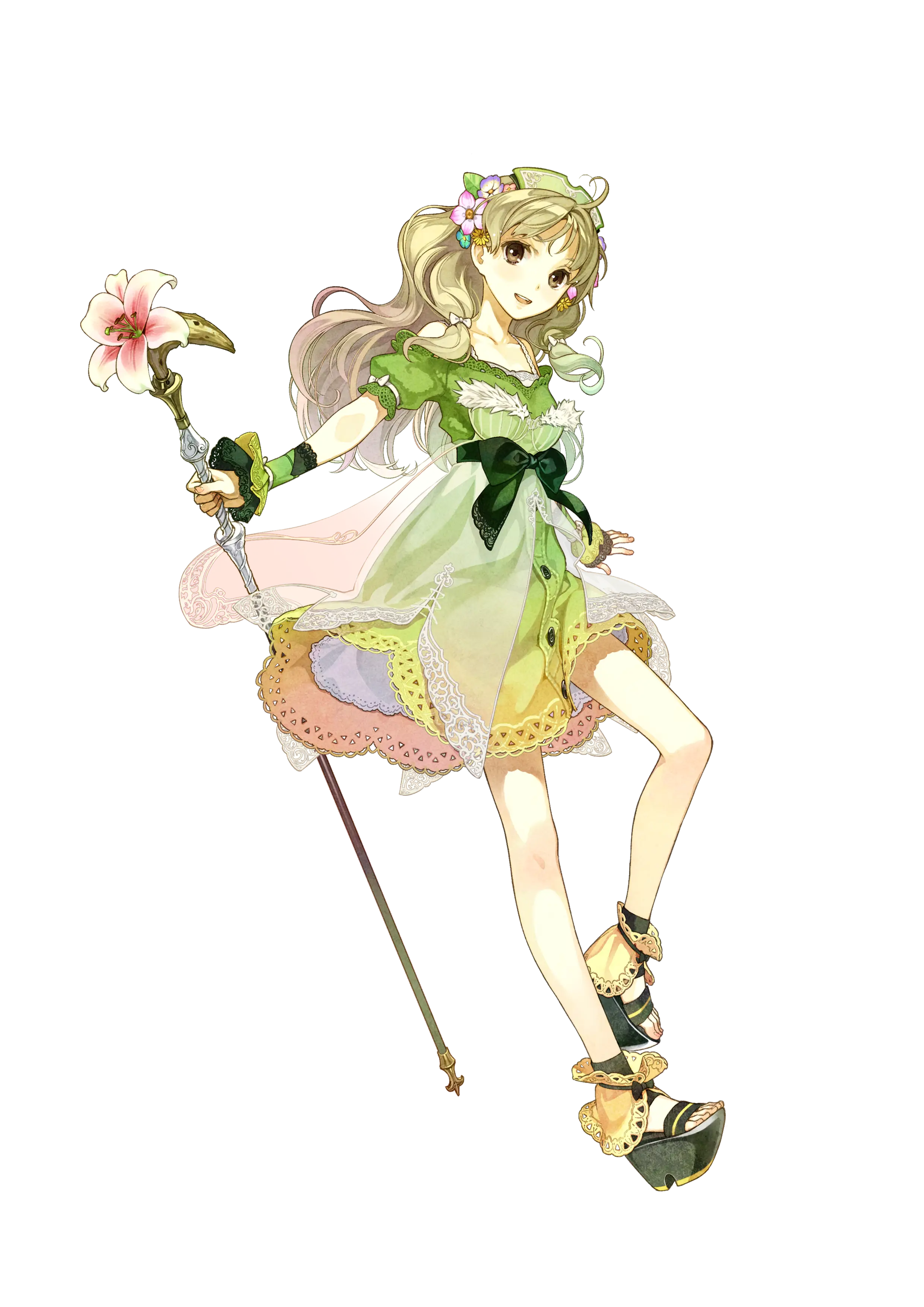 Anime Girl with Staff