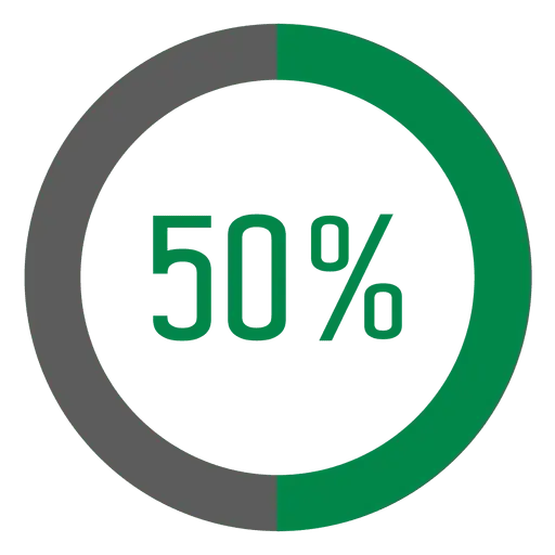 50% Progress Indicator