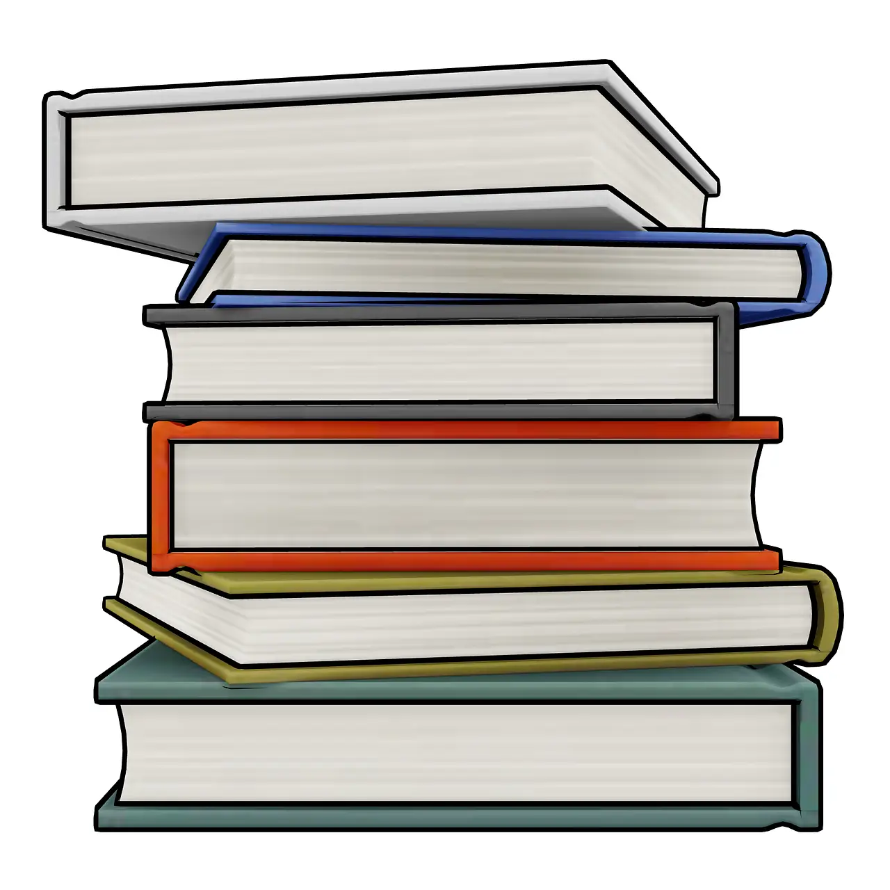 Stack of Books Illustration