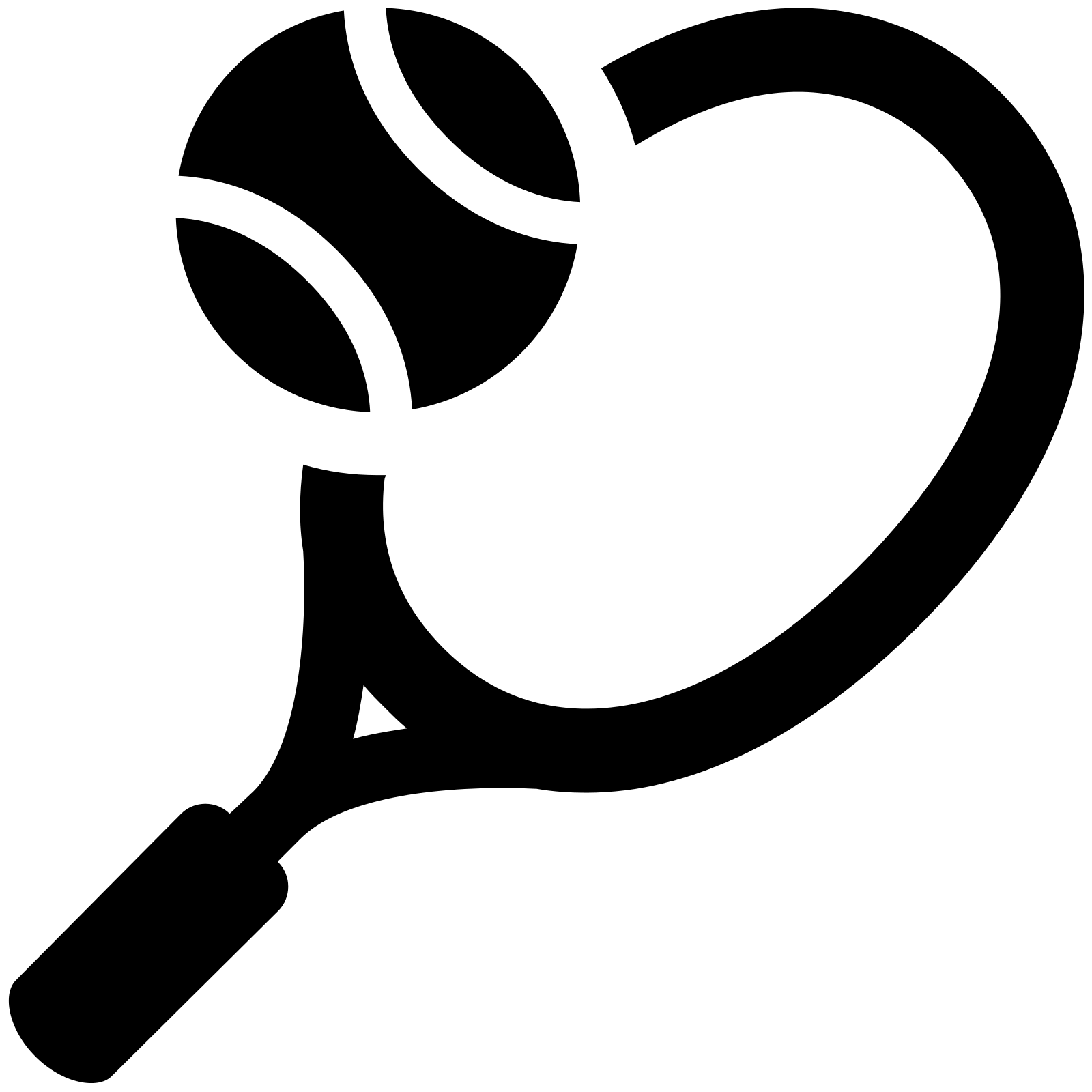 Tennis Racket and Ball Icon