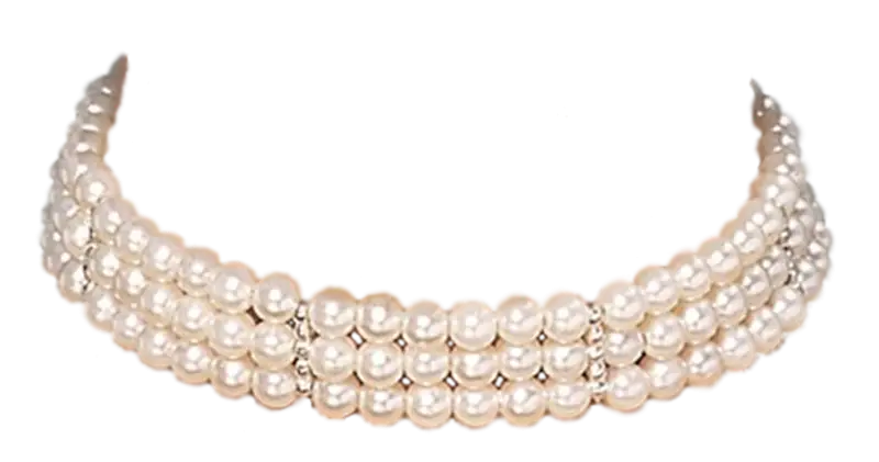 Elegant Pearl Choker Necklace