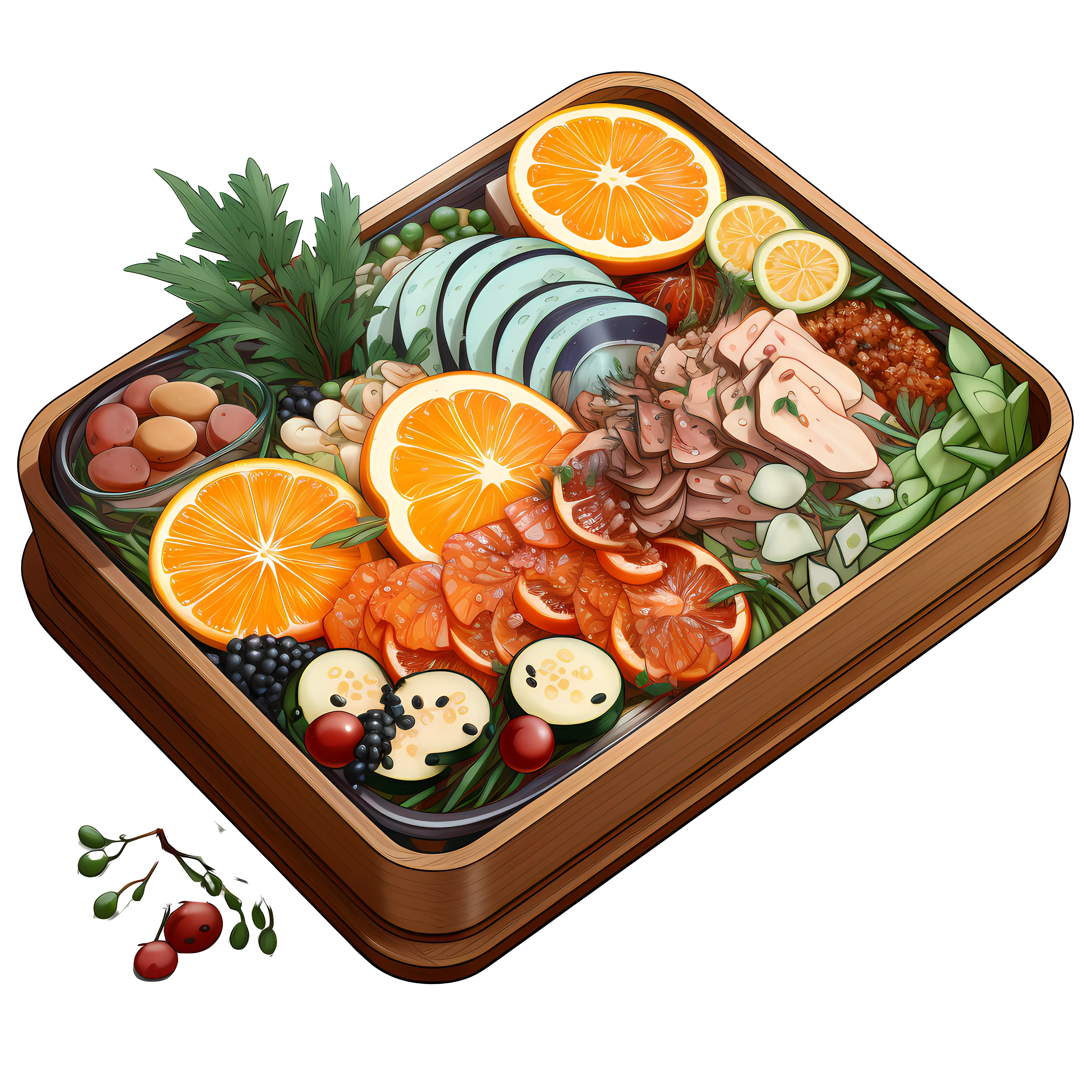 Decorative Platter with Gourmet Foods