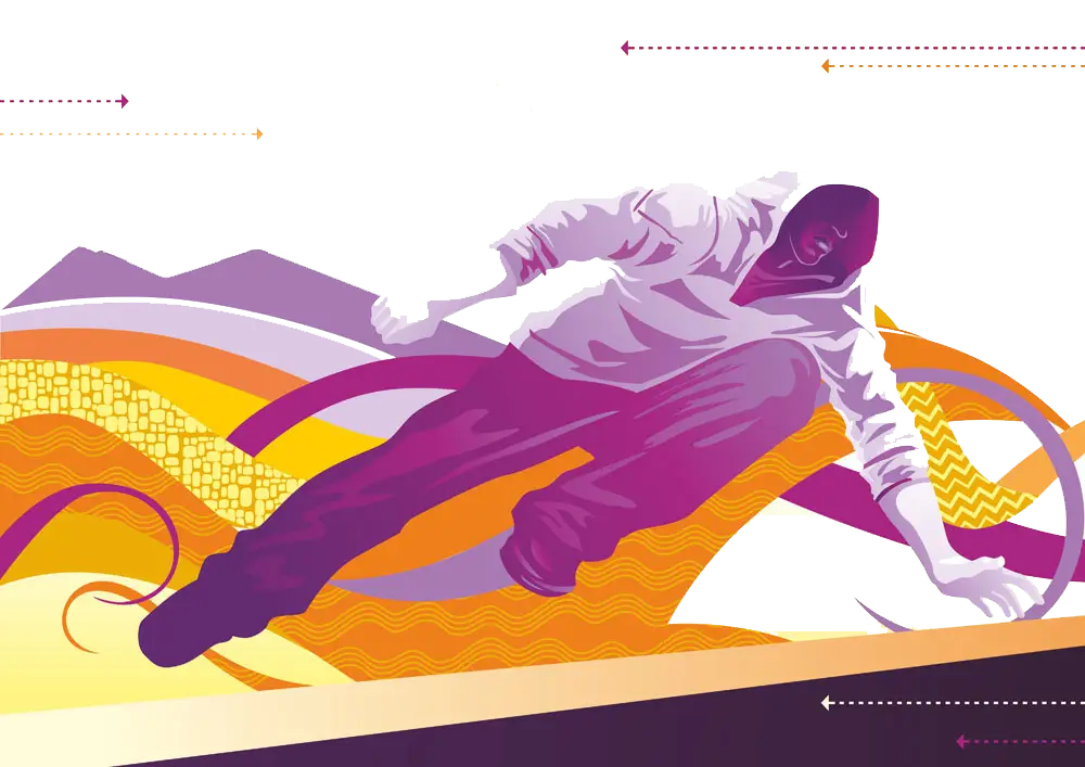 Dynamic Colorful Abstract Figure