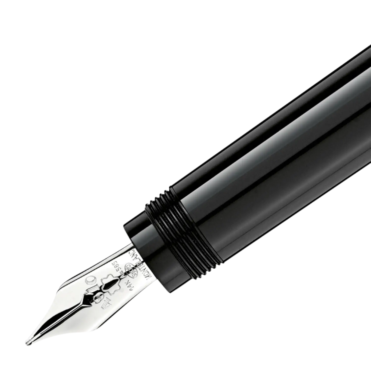 Black Fountain Pen Nib in Glossy Finish