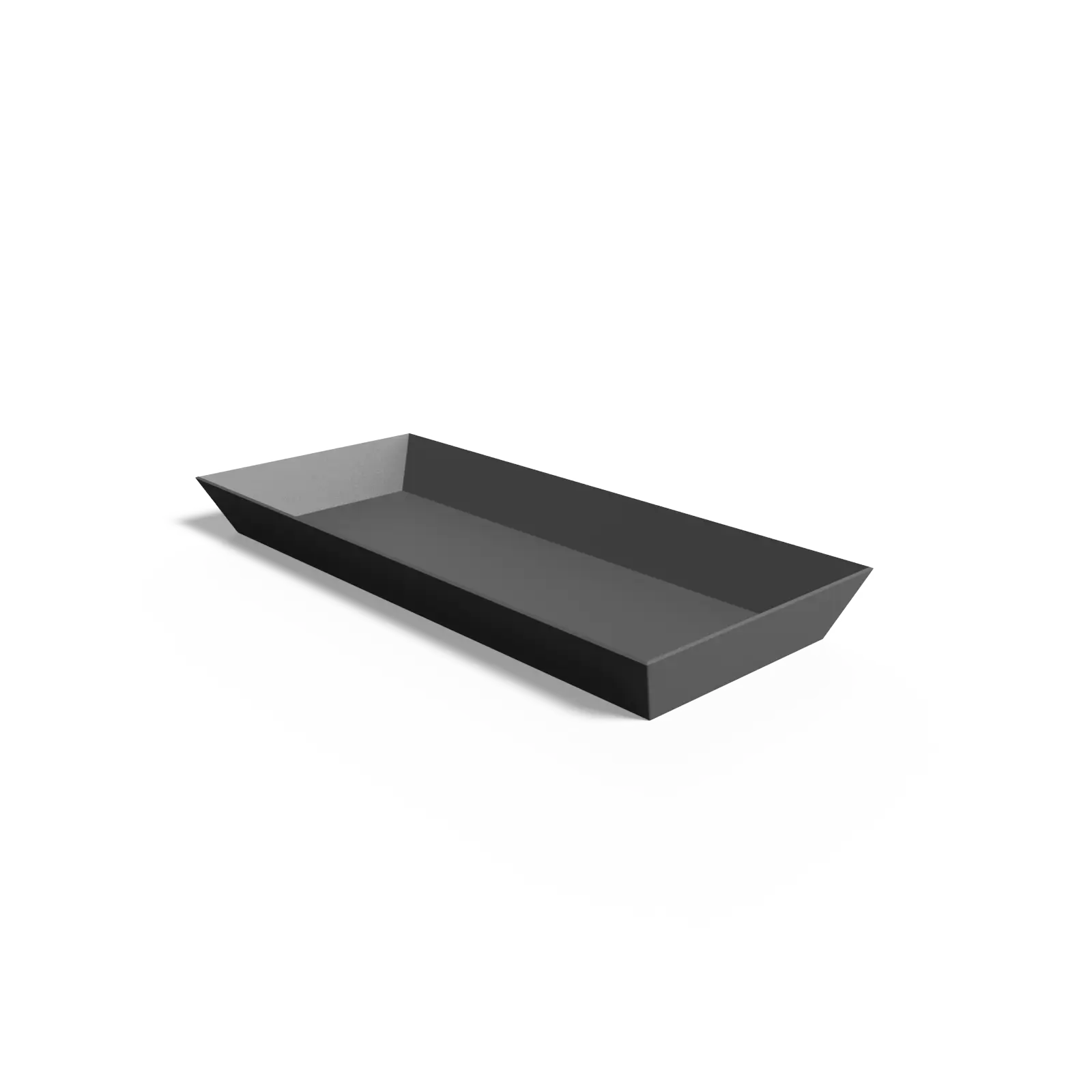Black Rectangular Tray