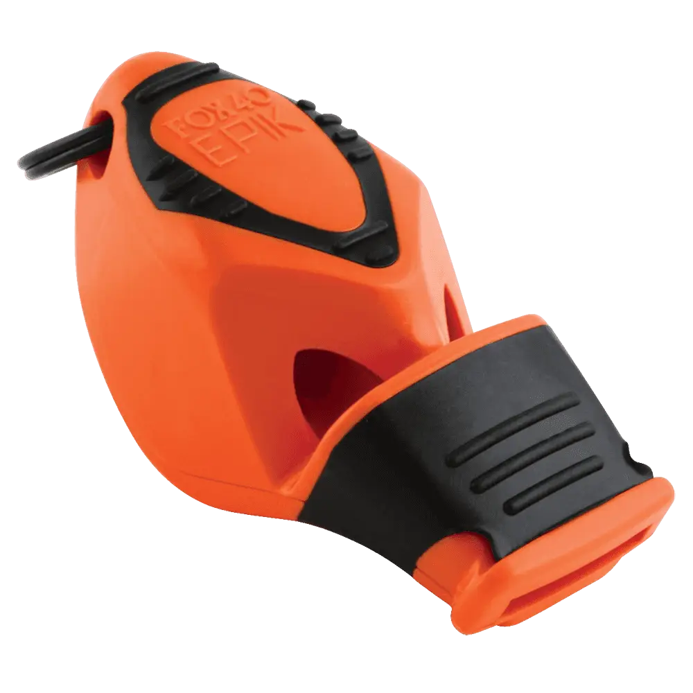 Bright Orange Sports Whistle