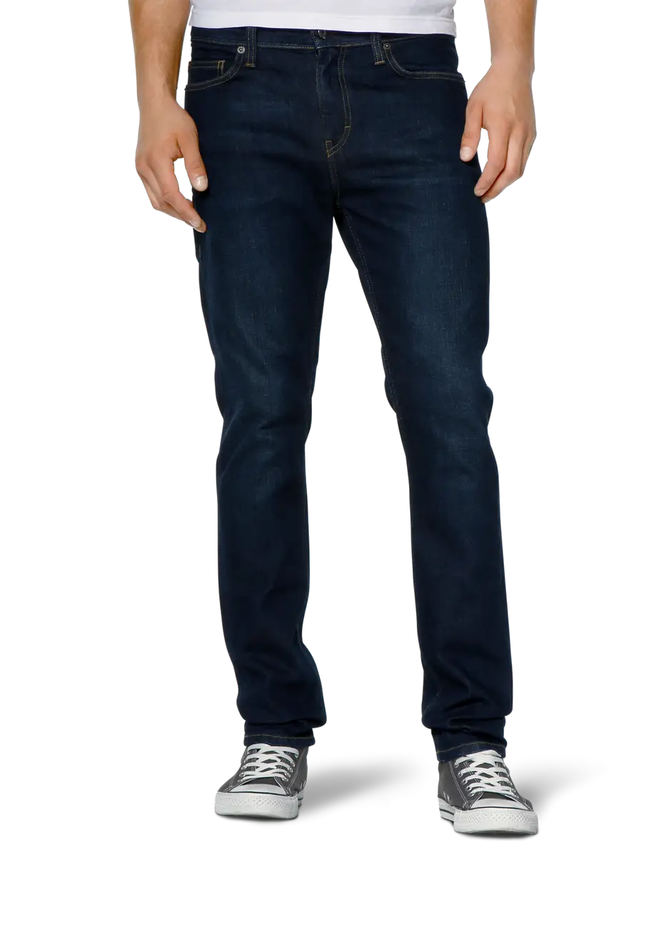 Casual Blue Jeans with Sneakers