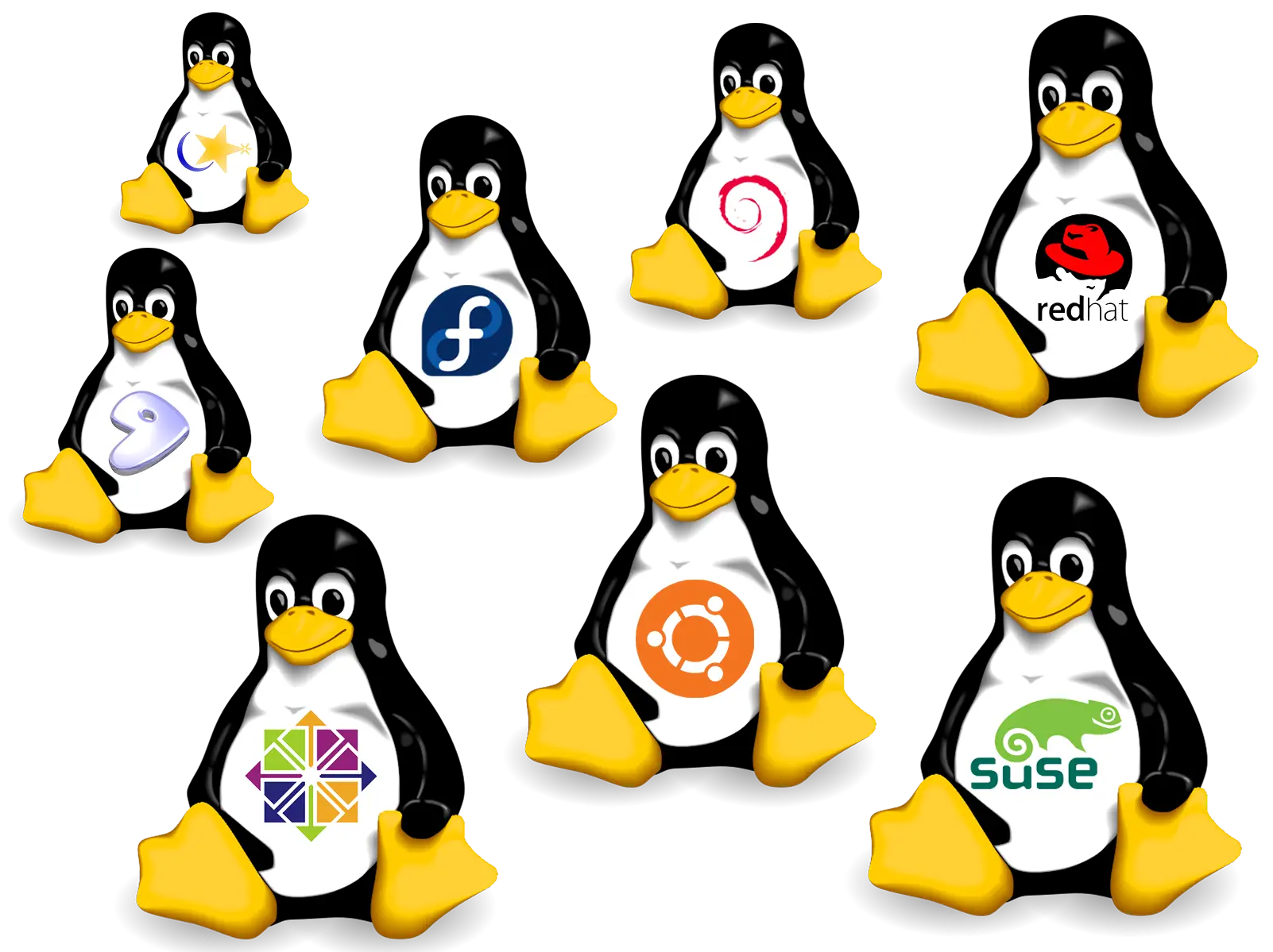 Various Linux Distributions Logos