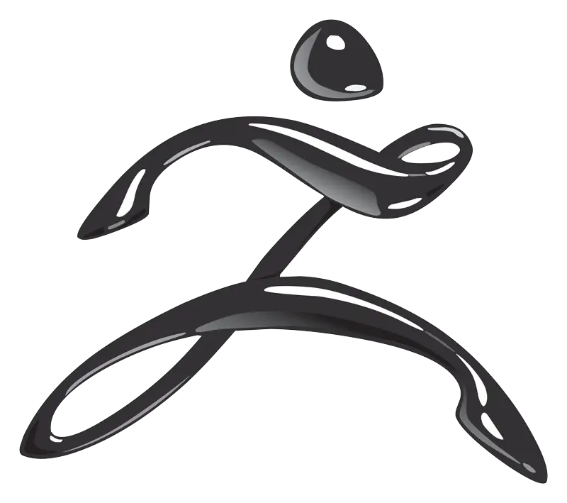 Black Running Figure Symbol