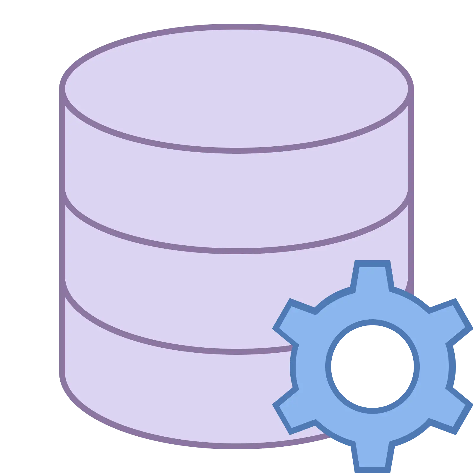 Database with Gear Icon