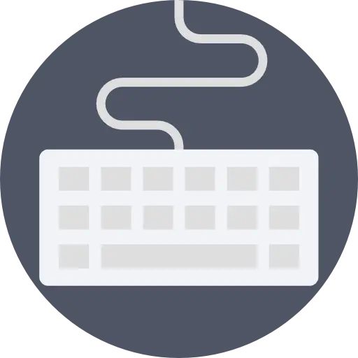 Keyboard Icon in Minimalist Design
