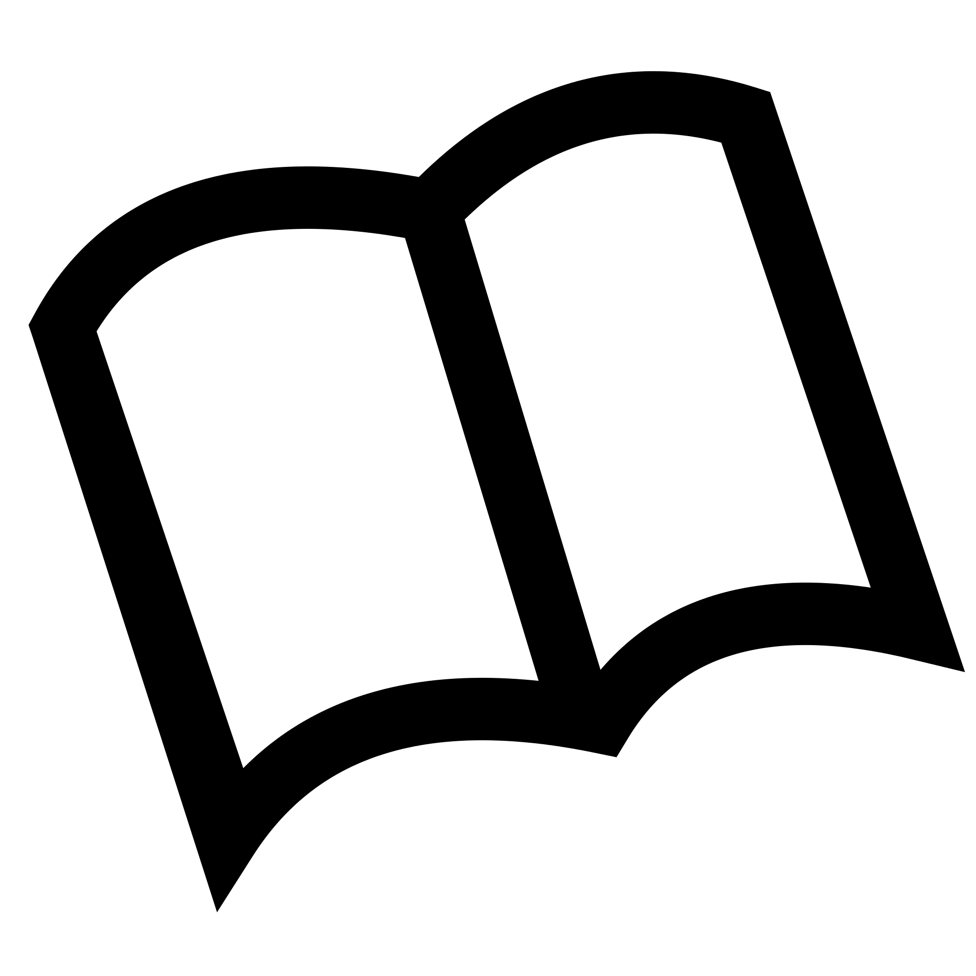 Open Book Icon Outline