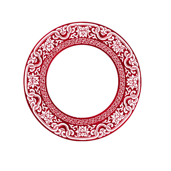 Red Decorative Circle