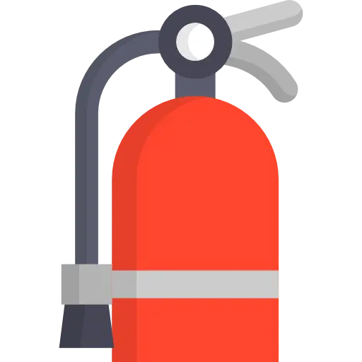 Red Fire Extinguisher for Safety