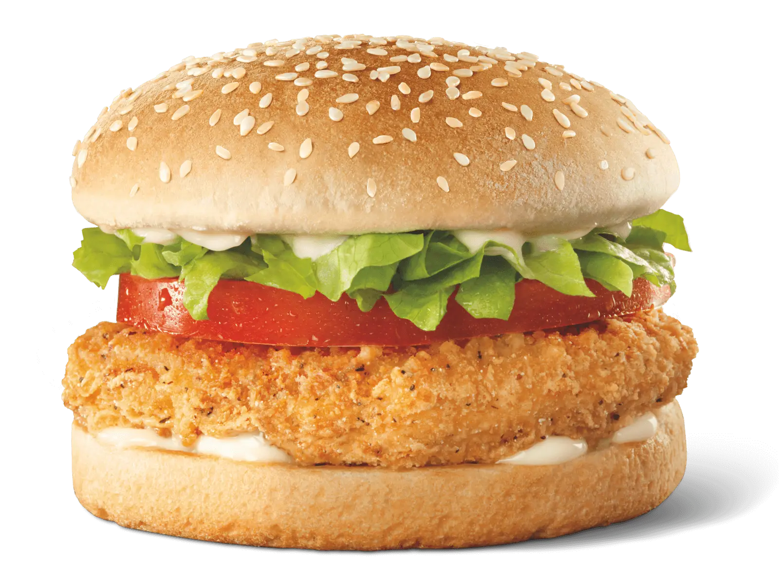Crispy Chicken Burger with Vegetables