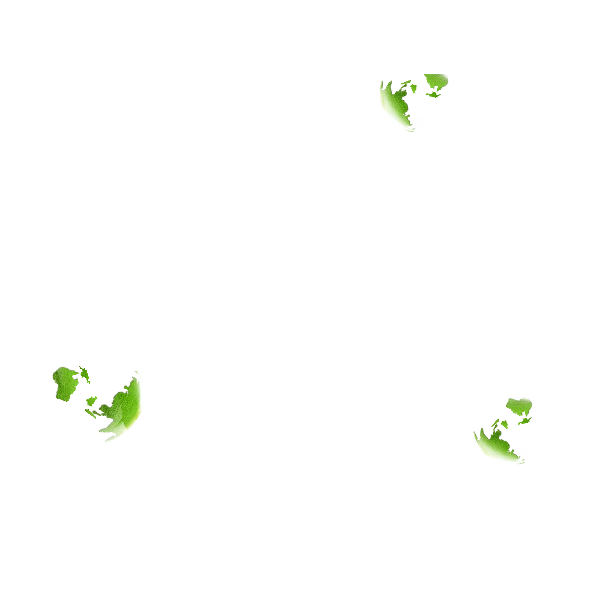Bubbles of Green Earth for Environmental Awareness