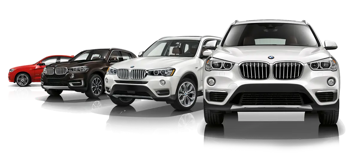 Lineup of BMW Cars