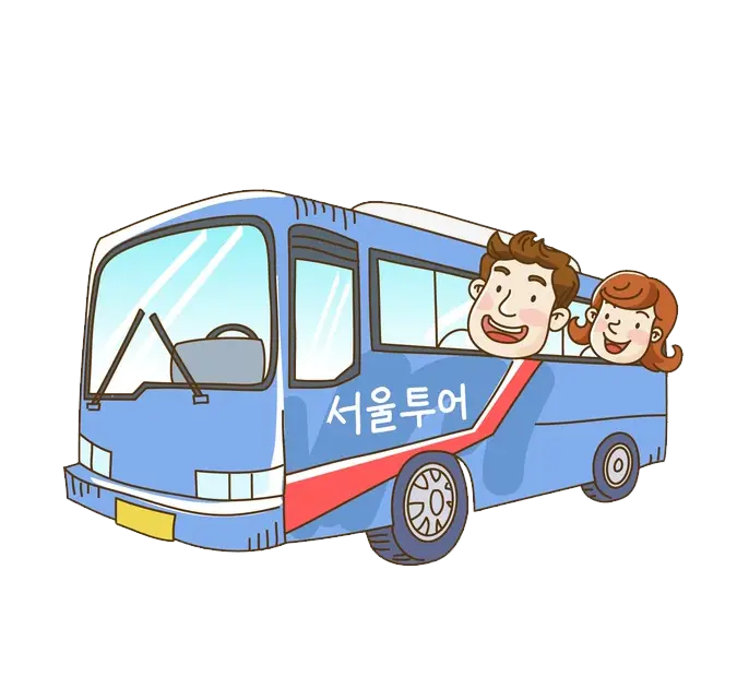 Seoul Tour Bus with Happy Passengers