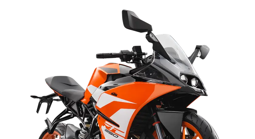 Orange and Black Motorcycle with Sleek Design
