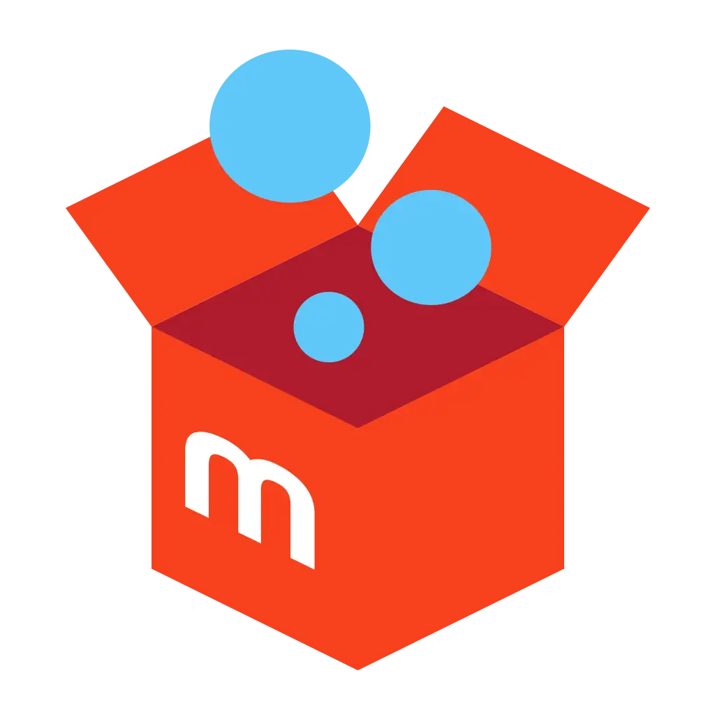 Open Box with Bubbles