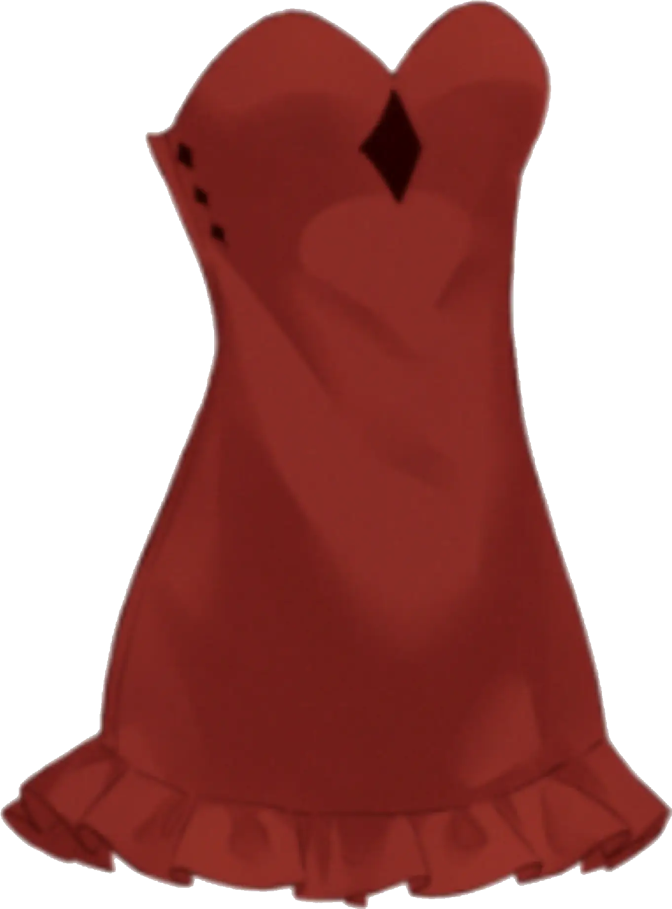 Elegant Red Strapless Evening Dress