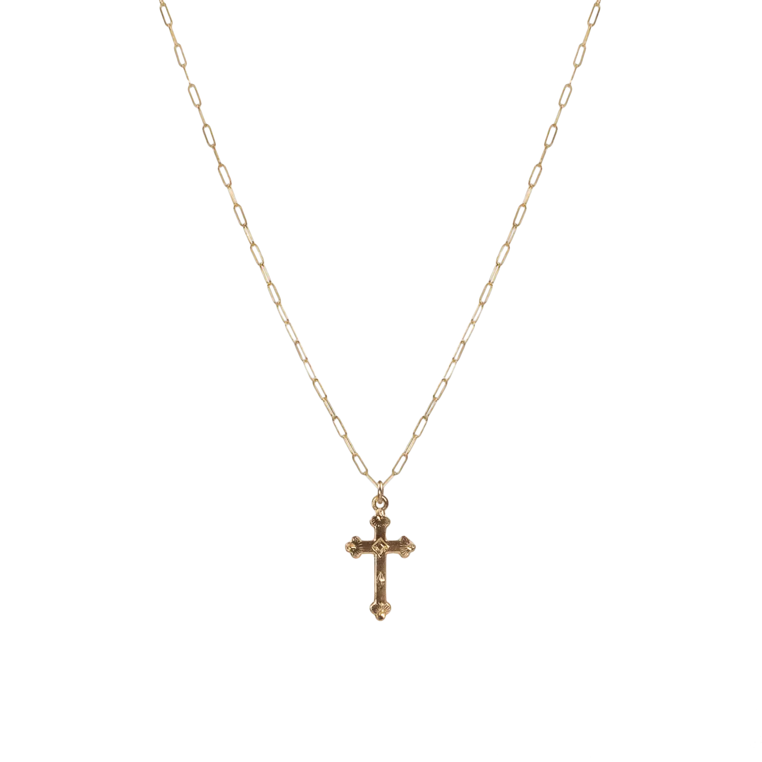 Gold chain with cross pendant jewelry