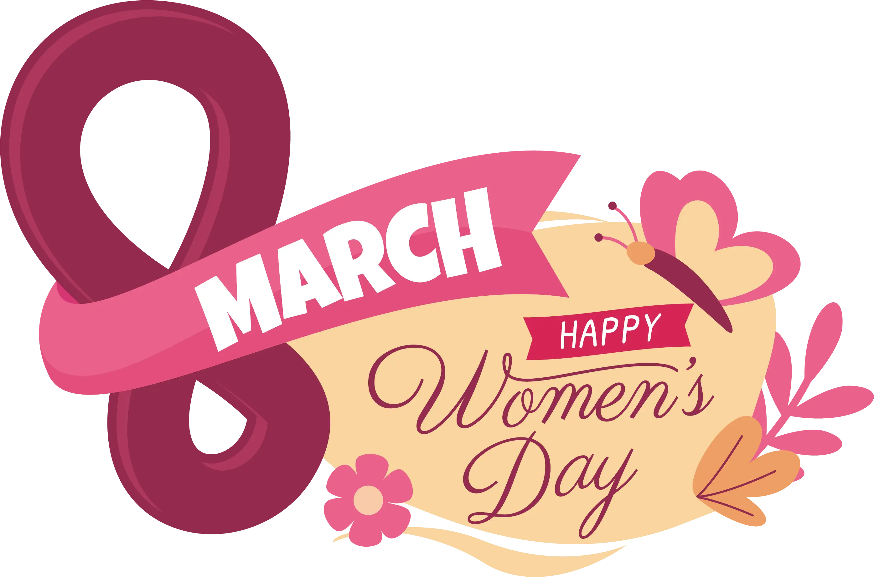 Happy Women&#039;s Day Banner Decoration
